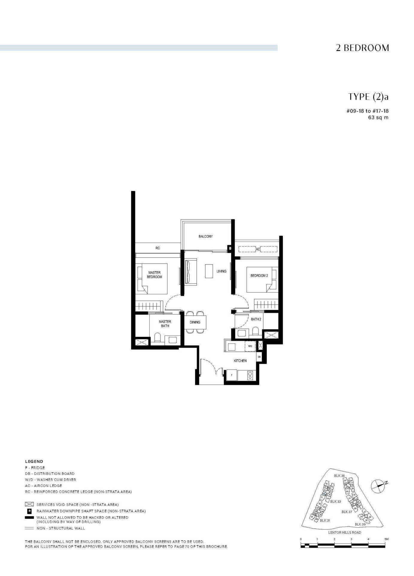 Lentor-Hills-Residences-2-Bedroom - Type (2)a