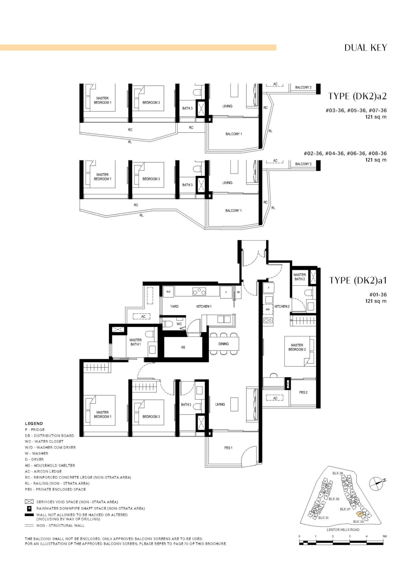Lentor-Hills-Residences-3-Bedroom Dual-Key - Type (DK2)a1