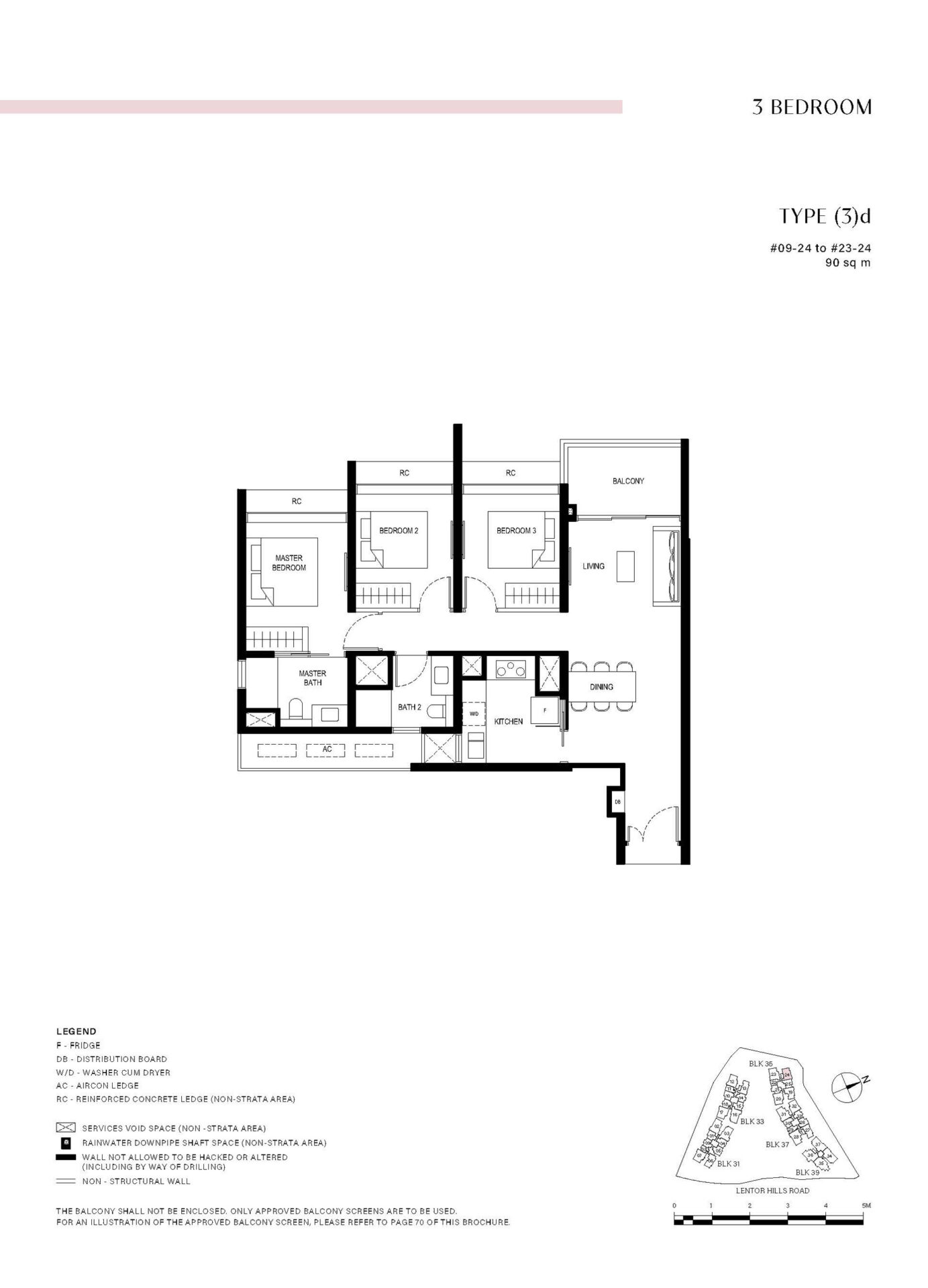 Lentor-Hills-Residences-3-Bedroom - Type (3)d